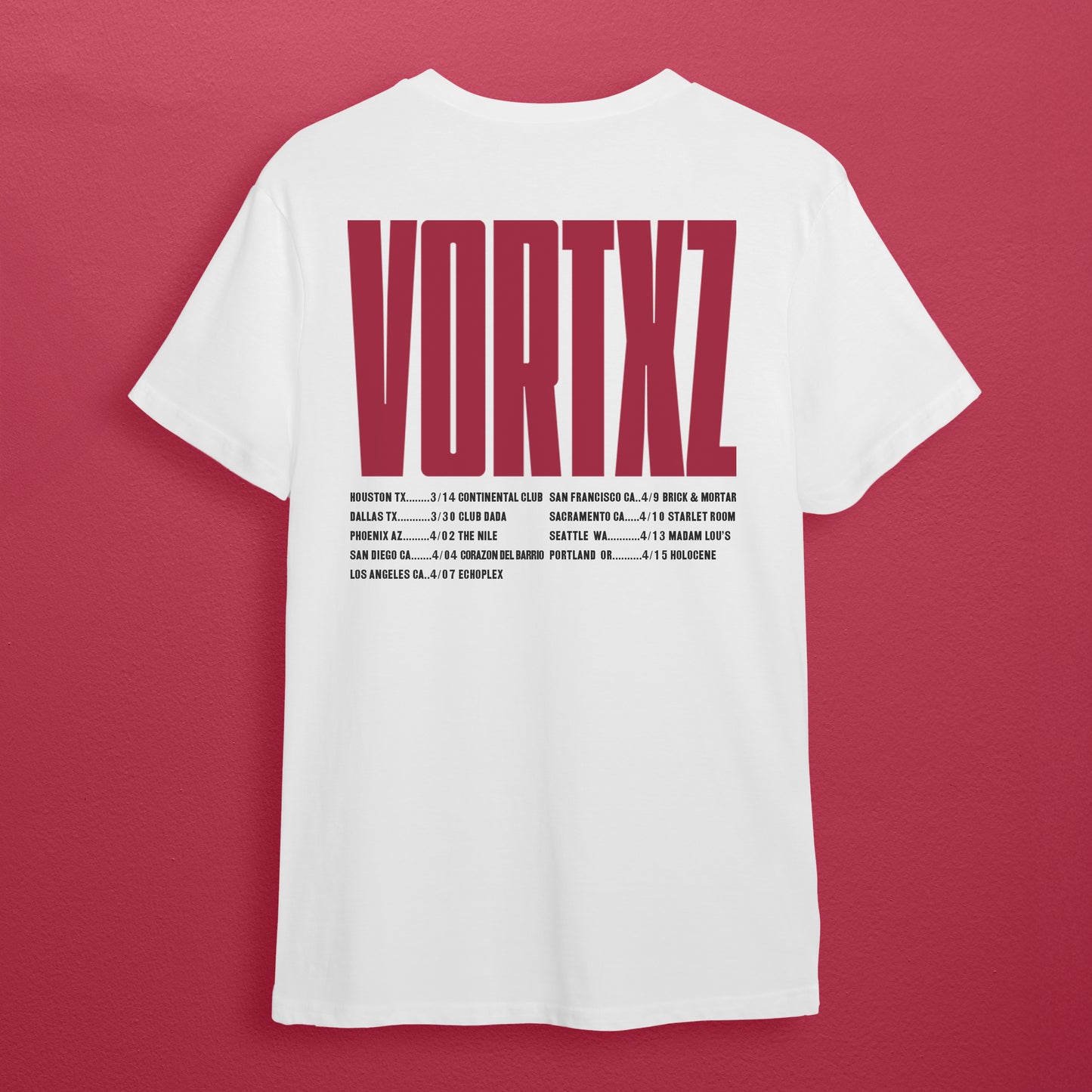 Call Me On The Phone Tour Date Shirt